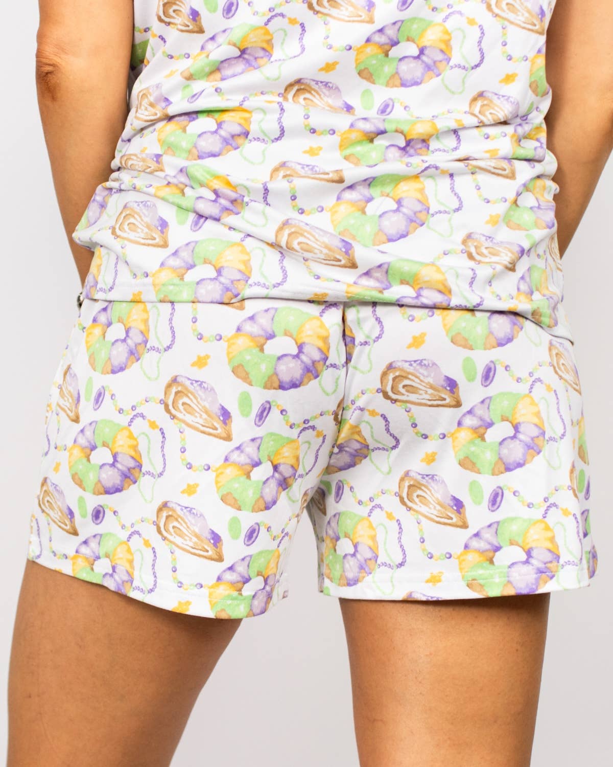 King Cake Love Sleep Shorts