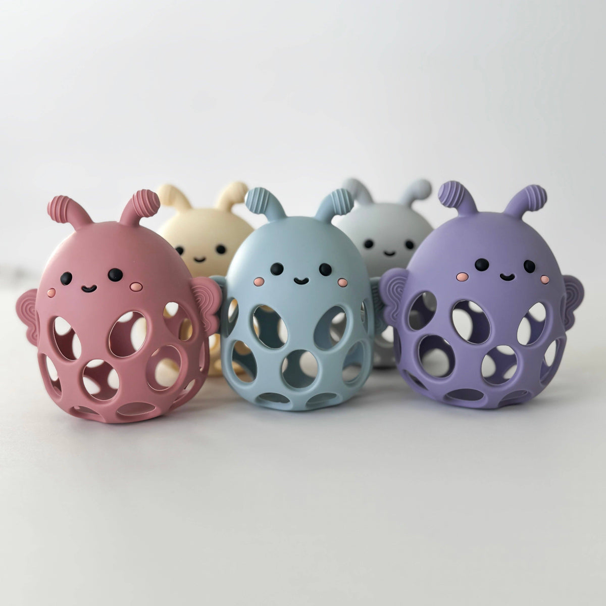 Garden Party Collection - Honey Bee Teether: Light Sage