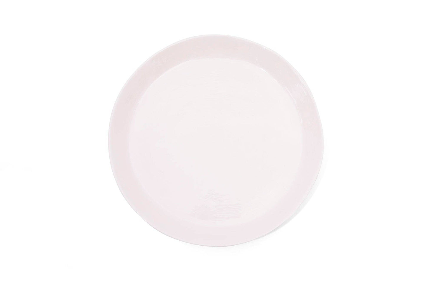 Large Round Melamine Serving Platter: White