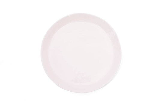 Large Round Melamine Serving Platter: White