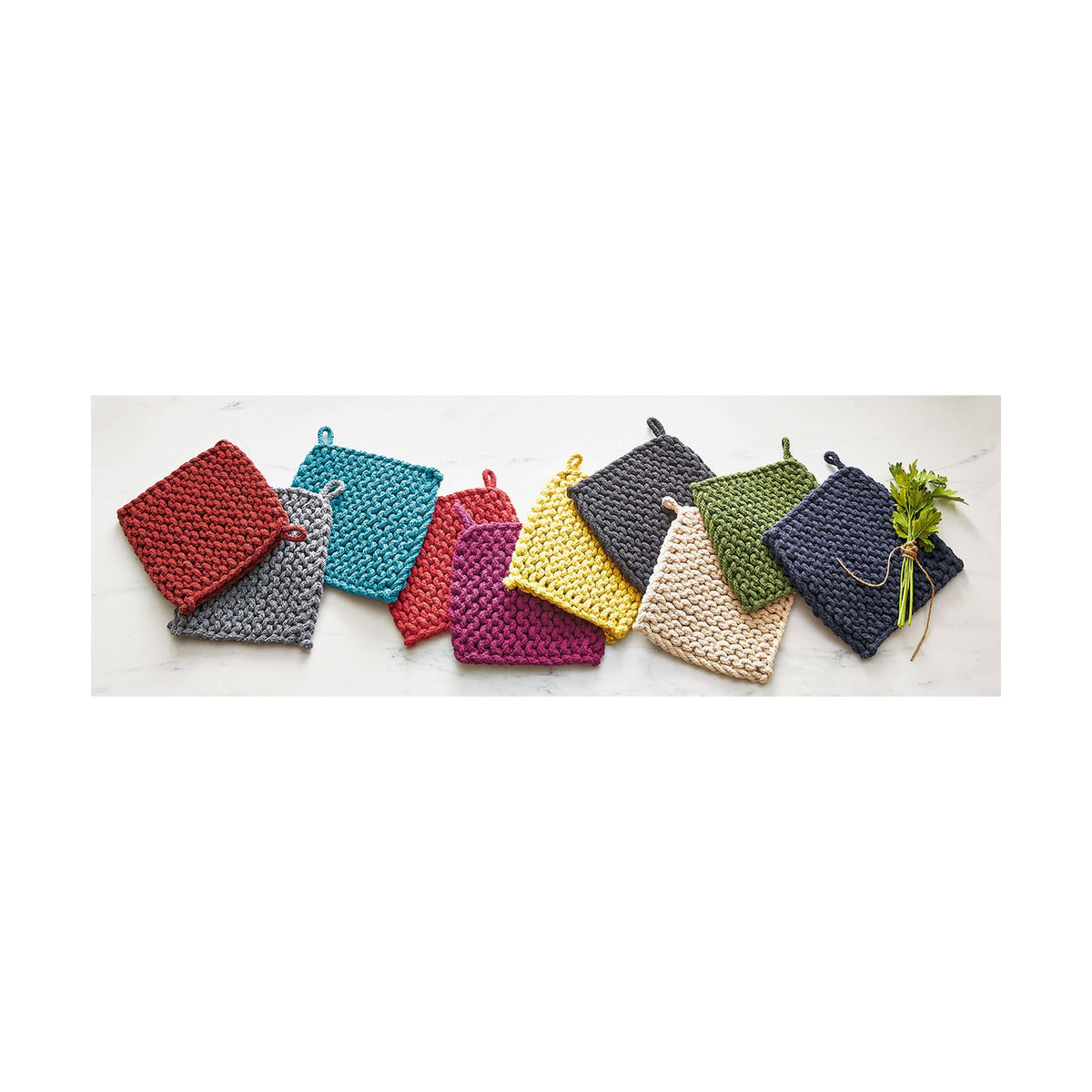 Crochet Trivet/Potholder-Blue