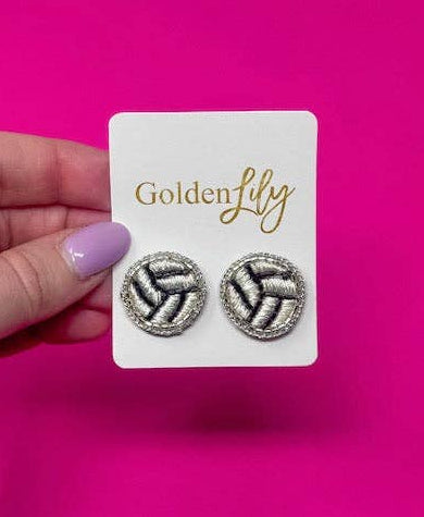 "Volleyball" Stud Earrings