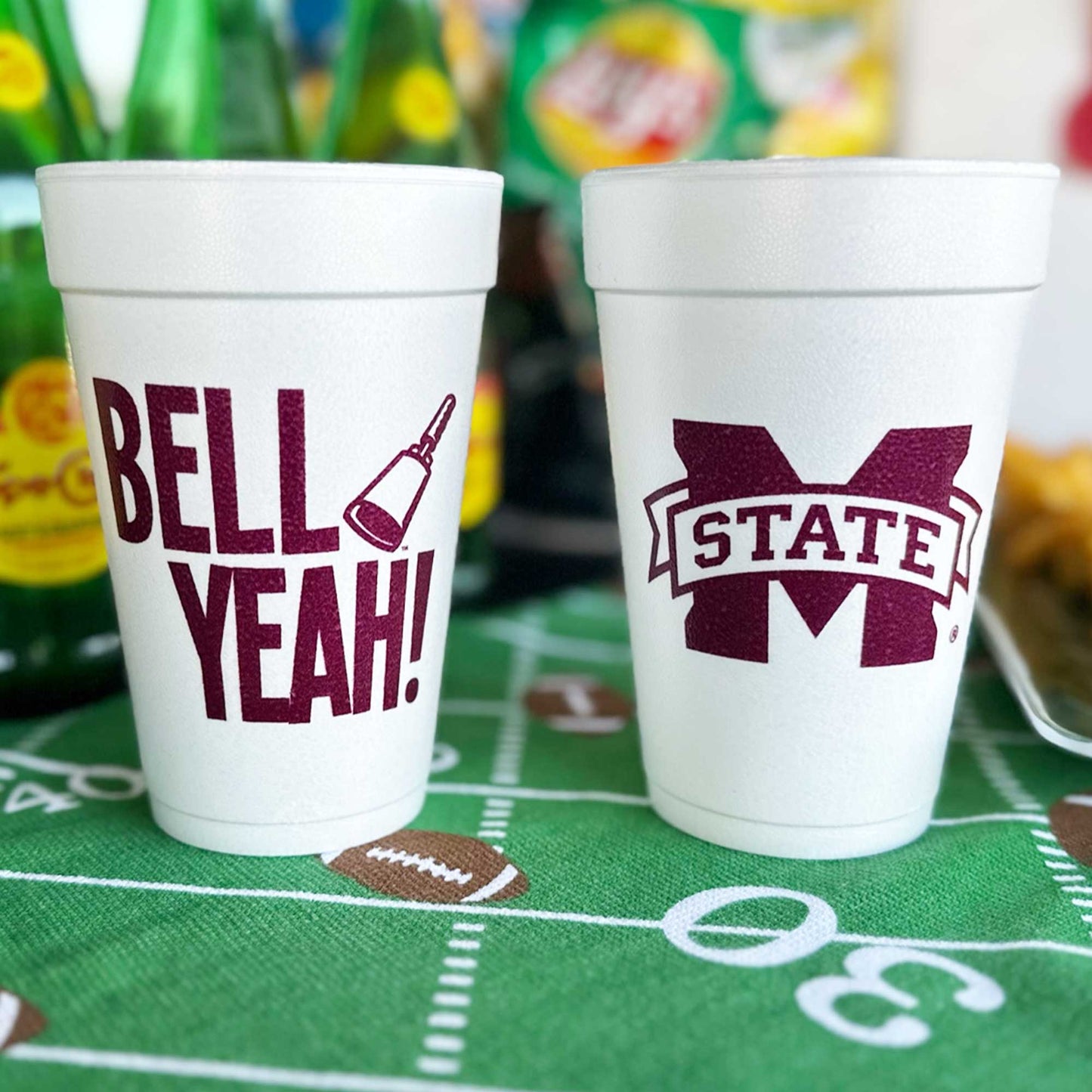 Set of 10 Foam Cups - Mississippi State University