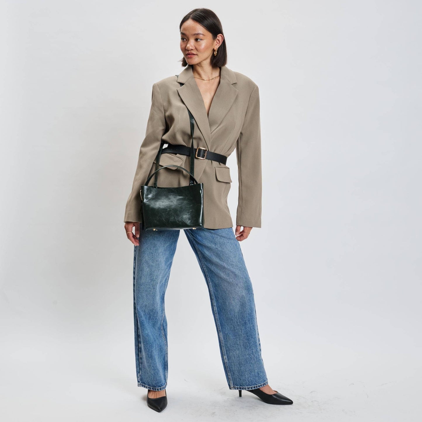 Sophie Crossbody Handbag: Olive