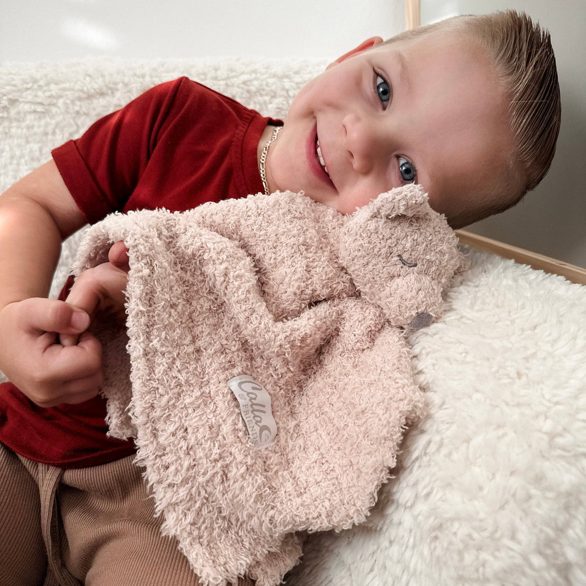 Little Snuggles Lovey - Fox: Powder Blue