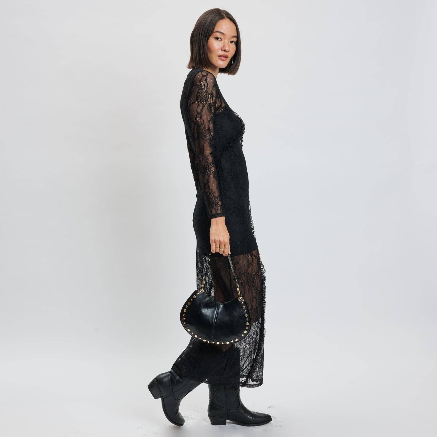 Nova Crossbody Handbag: Black