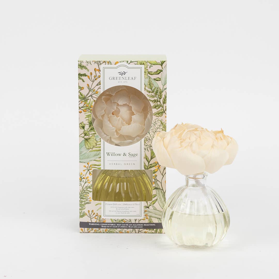 Greenleaf Willow & Sage Flower Diffuser