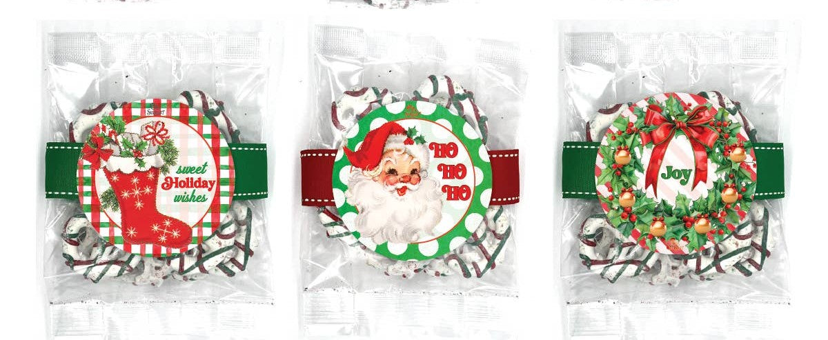 Christmas Yogurt Covered Pretzels- 2oz