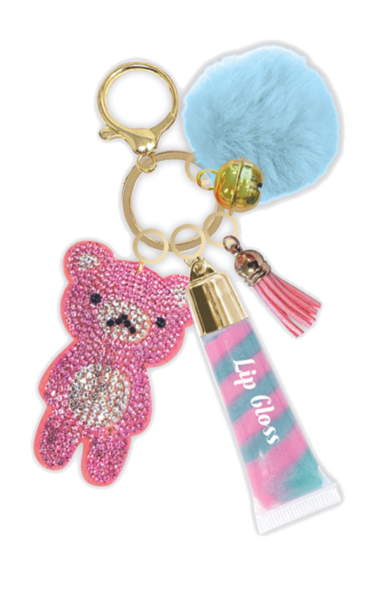 Gummy Bear Keychain w/Lip Gloss