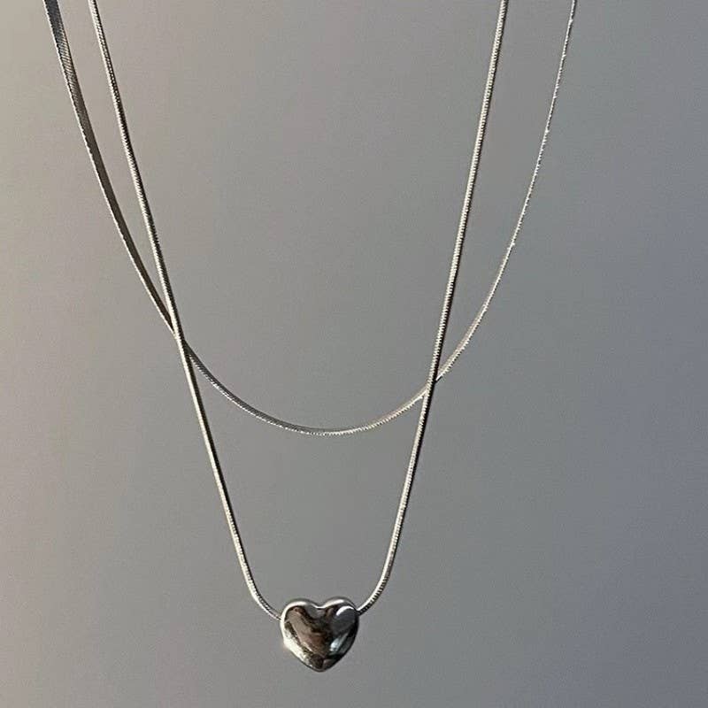 Mason Silver Layer Necklace
