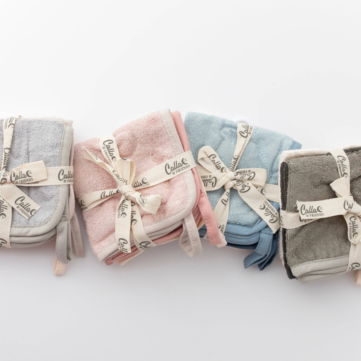 Washcloth Set: Powder Blue