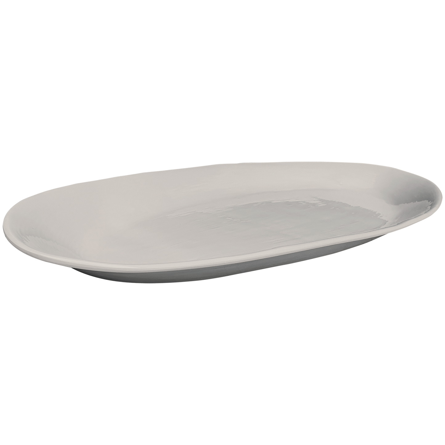 Large Oval Melamine Platter: White