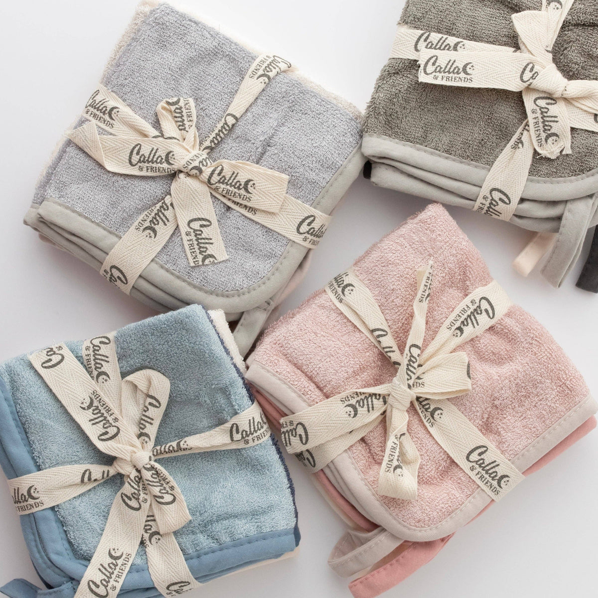 Washcloth Set: Powder Blue