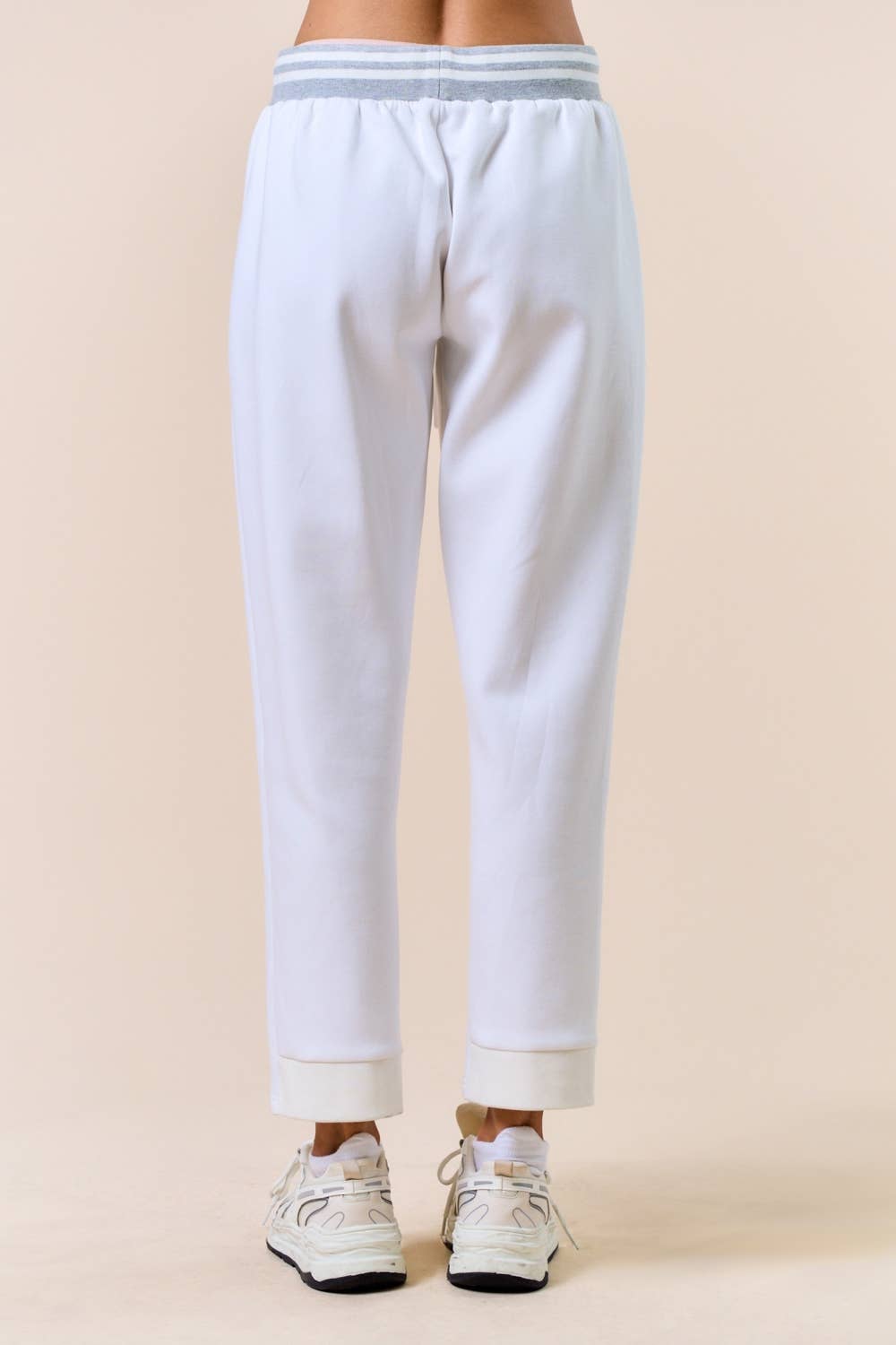 Quarter Zip Sleeveless Knit Top- IVORY