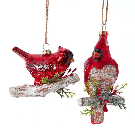 CARDINAL ORNAMENT-NESTLED, UPRIGHT