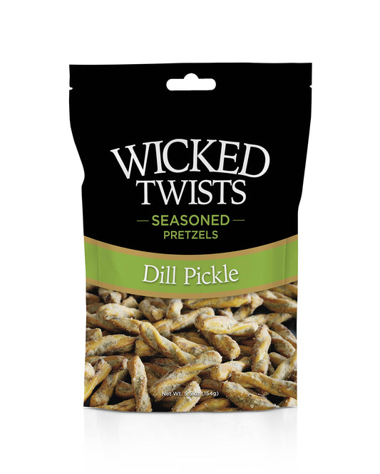 Wicked Twist Dill Pickle Seasoned Pretzels