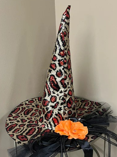 Animal Print Witch Hat