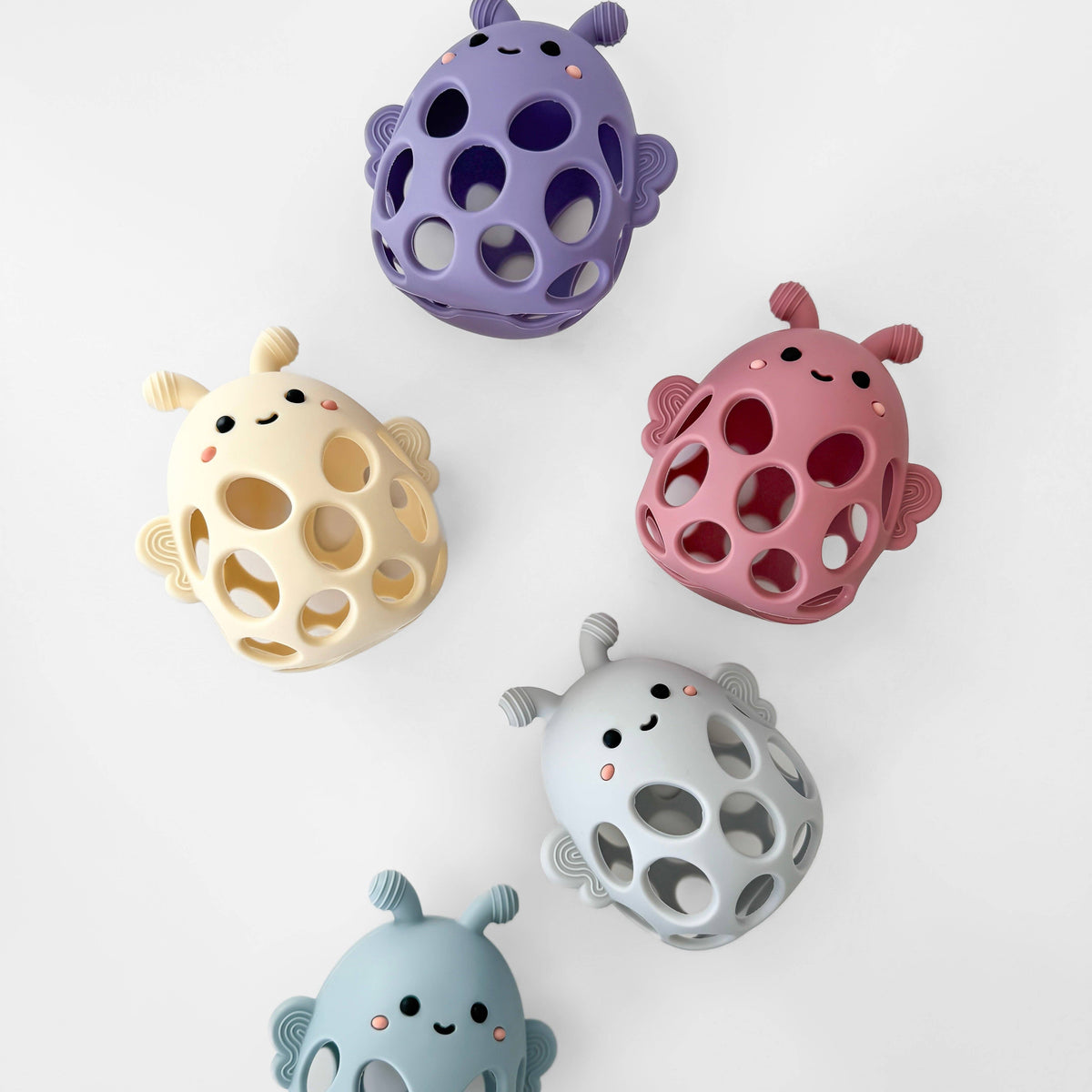 Garden Party Collection - Honey Bee Teether: Light Sage
