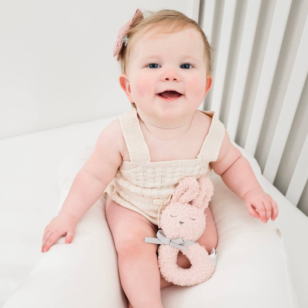 Little Snuggles Rattle - Bunny: Powder Blue