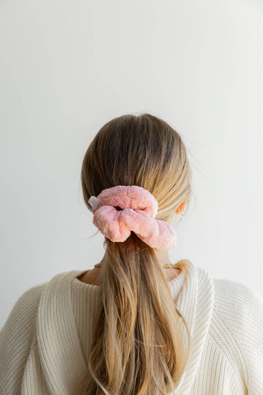 Oversized Towel Scrunchie-Pink