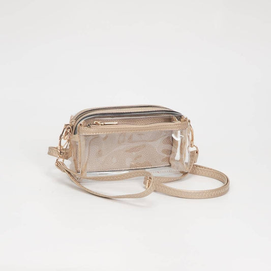 Gold & Clear Crossbody