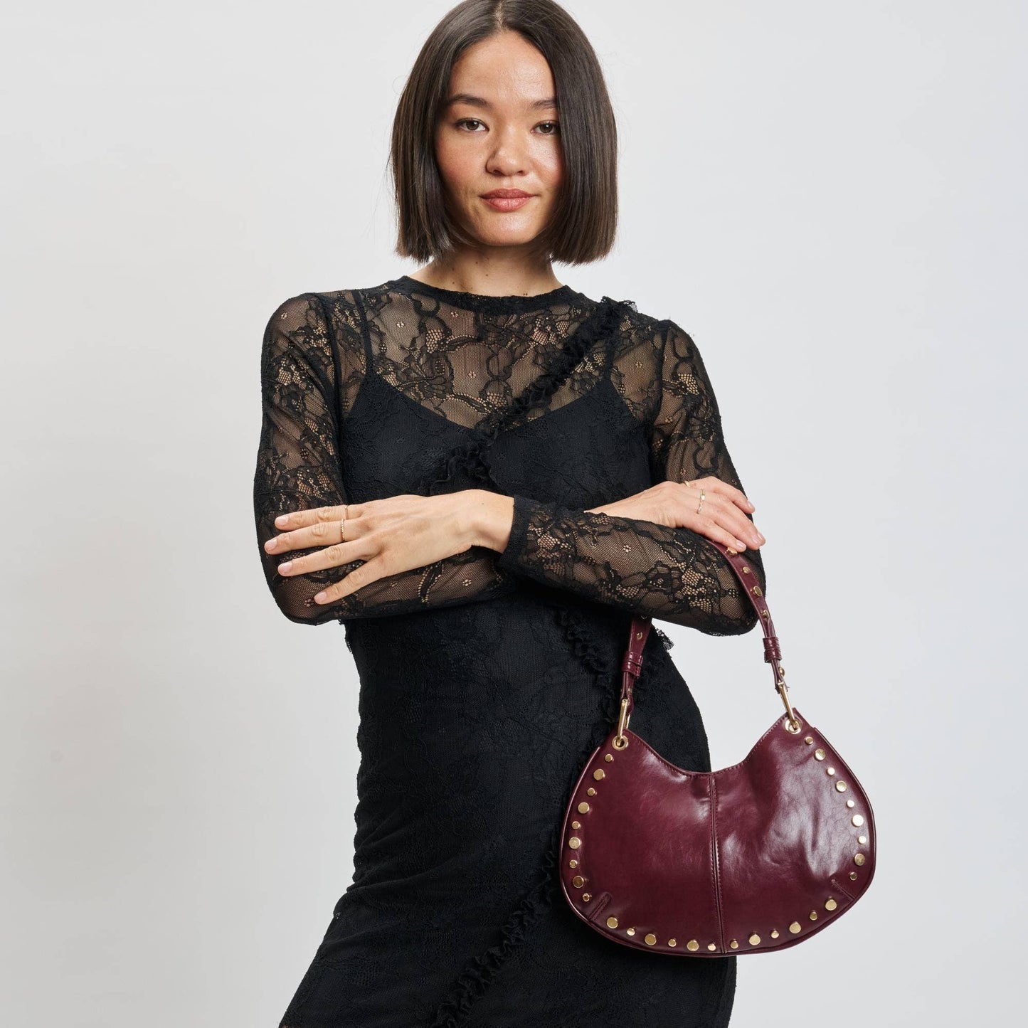 Nova Crossbody Handbag: Wine