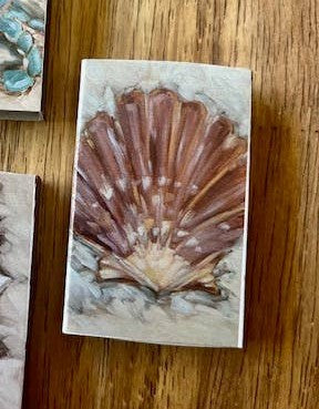 Custom Coastal Print Matchboxes- Crab, Conch, Clam, Crane, Pelican