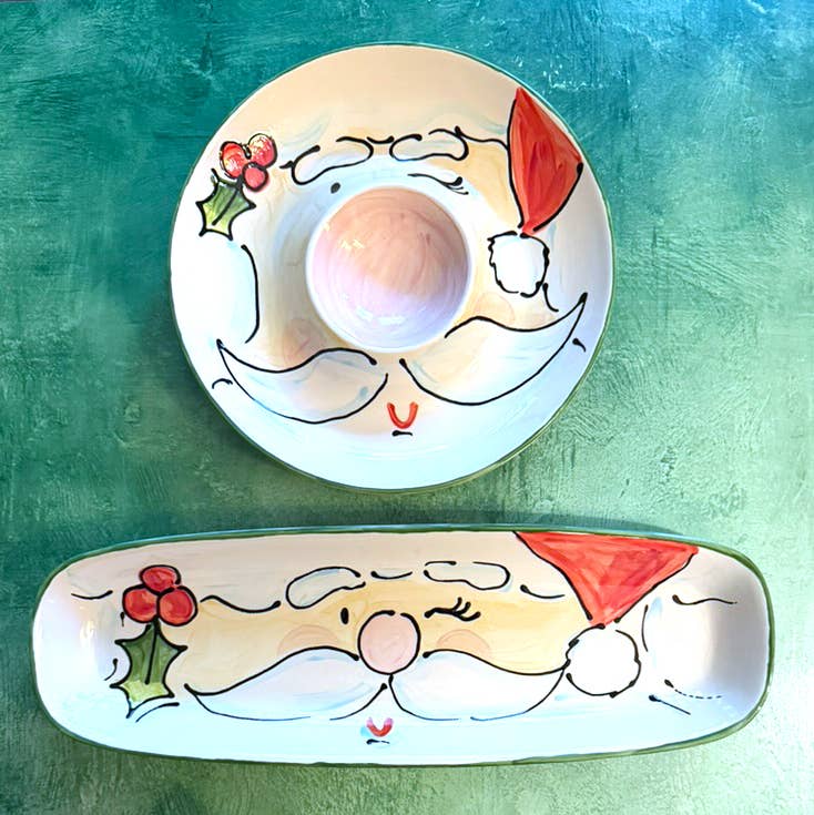 Santa Chip and Dip tray