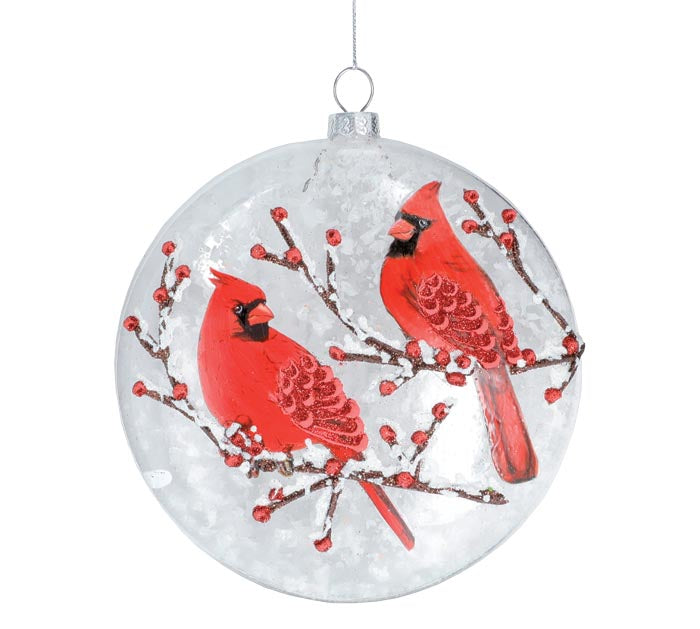 Red Cardinals on Limbs Ornament