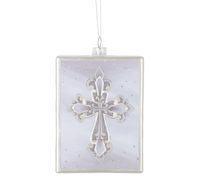 Rectangle Gold Cross Ornament