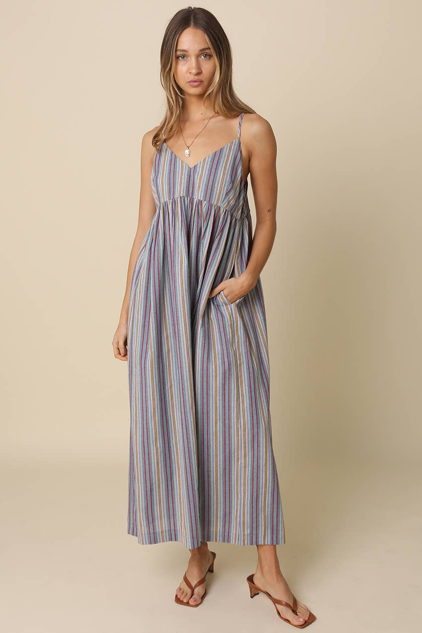 Mara Striped Maxi Dress