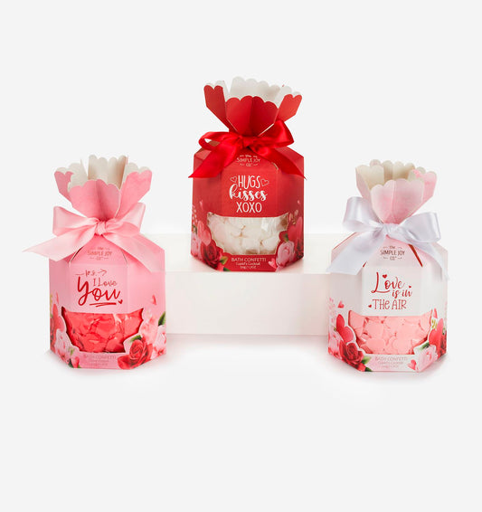 Valentines Scented Bath Confetti