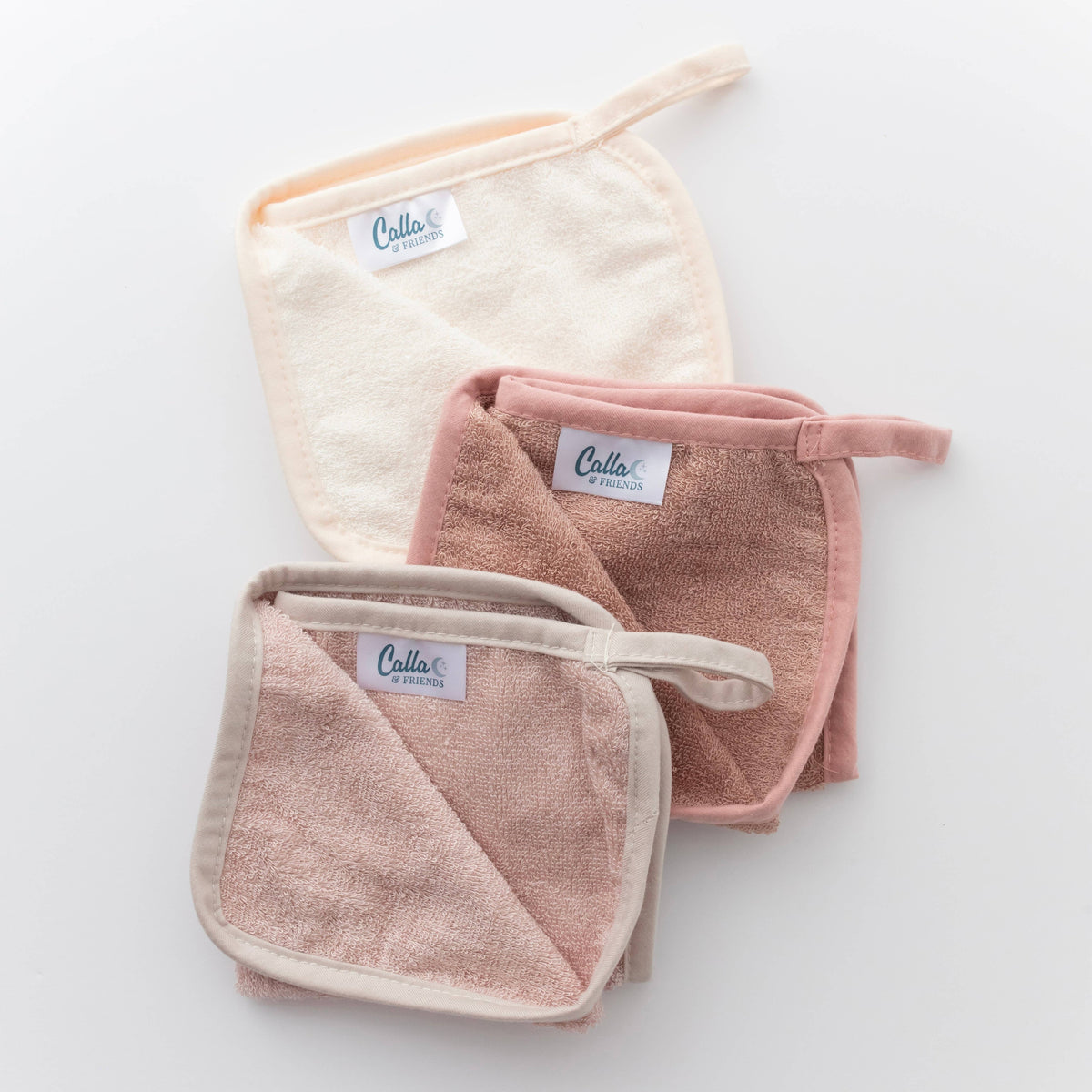 Washcloth Set: Petal Pink