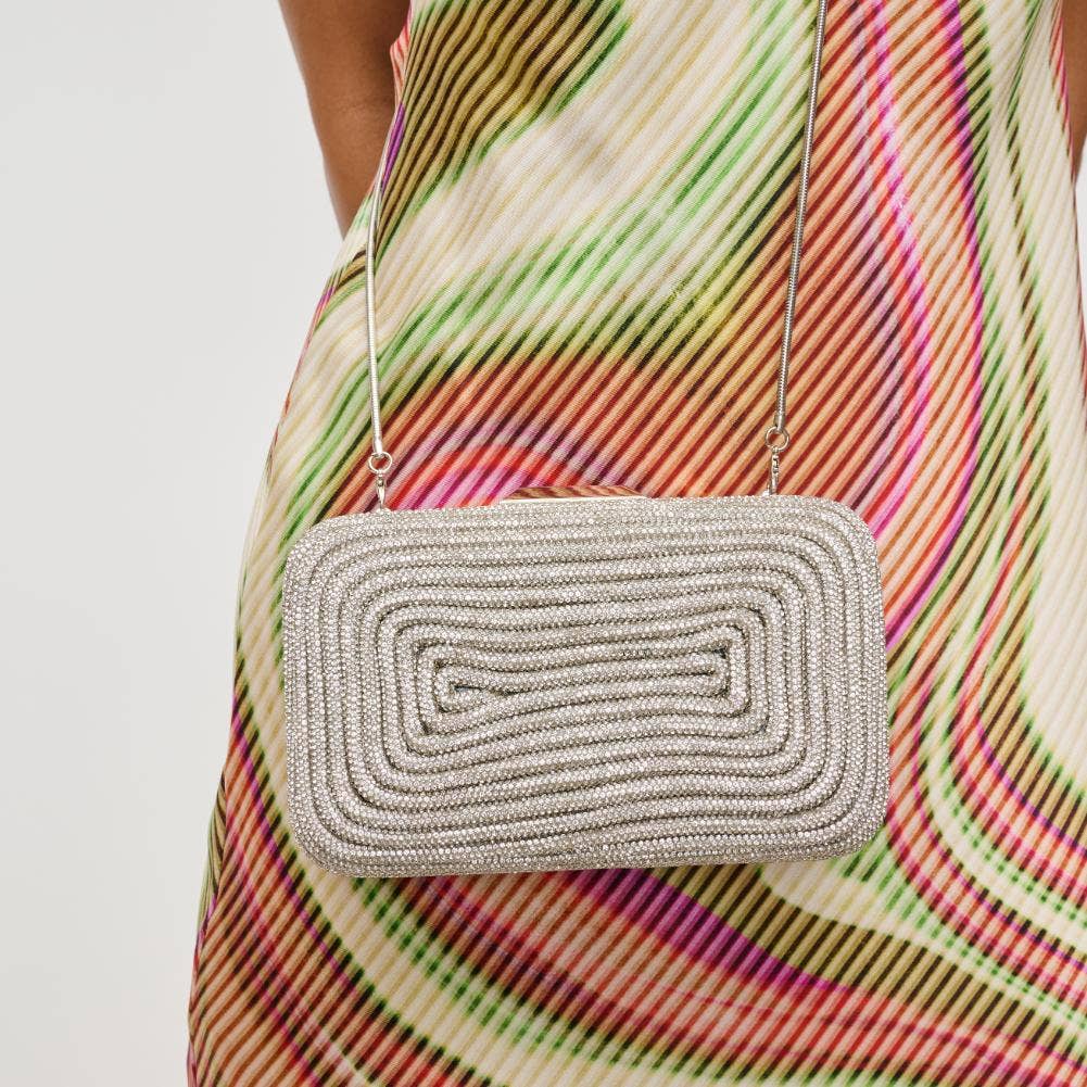 Shireen Silver Evening Bag