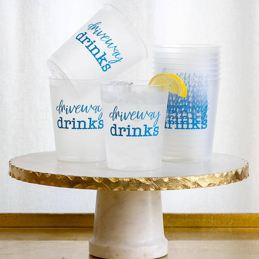 "Driveway Drinks" Party Cups