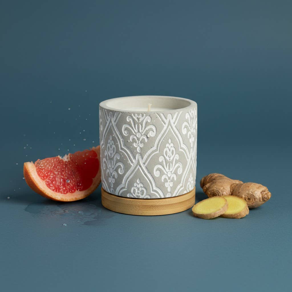 3 oz Damask Stone Candle: Opulence