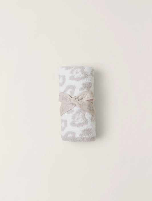 Barefoot Dreams CozyChic Barefoot In The Wild Baby Blanket-Stone/Cream