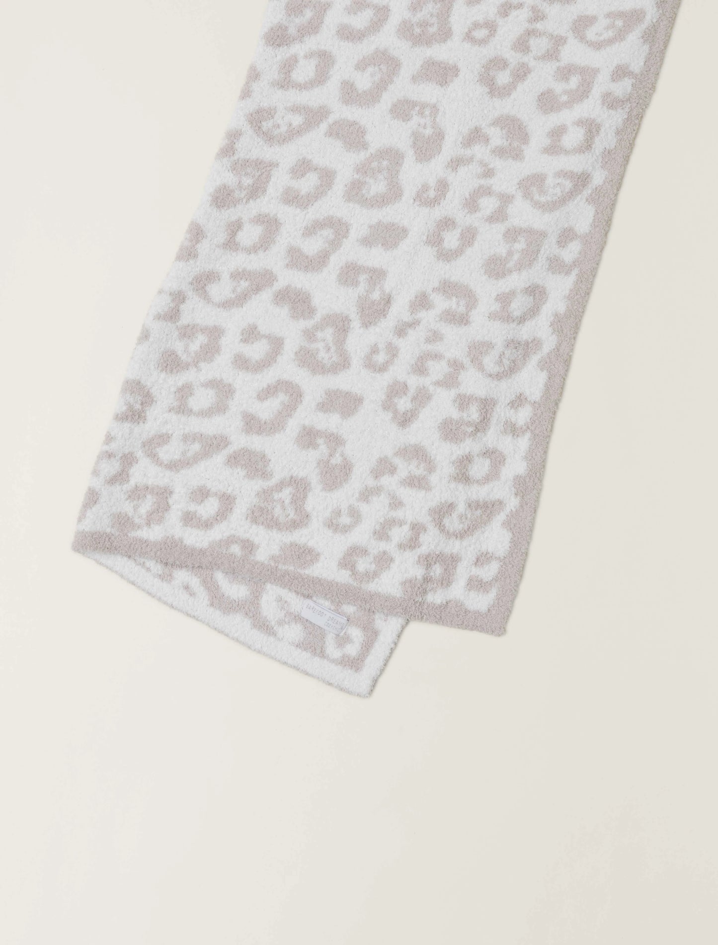 Barefoot Dreams CozyChic Barefoot In The Wild Baby Blanket-Stone/Cream