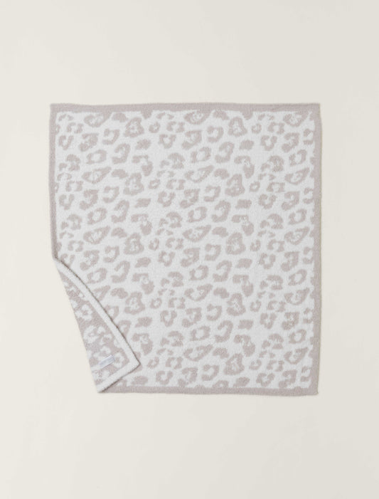 Barefoot Dreams CozyChic Barefoot In The Wild Baby Blanket-Stone/Cream