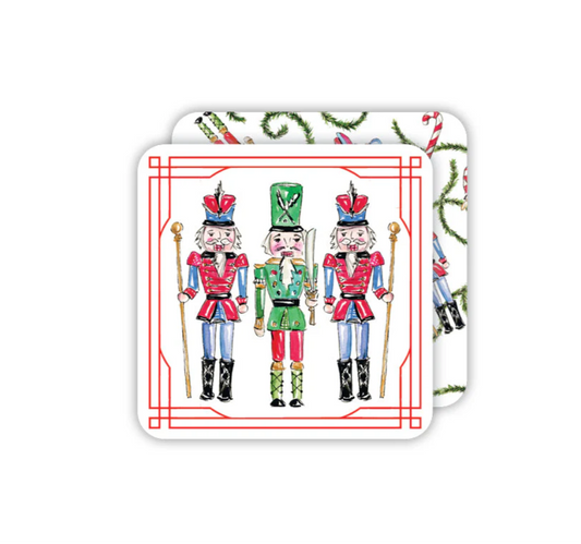 Traditional Nutcrackers Paper Coasters