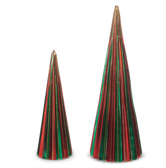 Green & Red Ribbed Trees