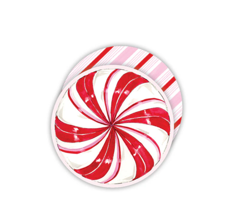 Peppermint Paper Coasters/Gift Tags