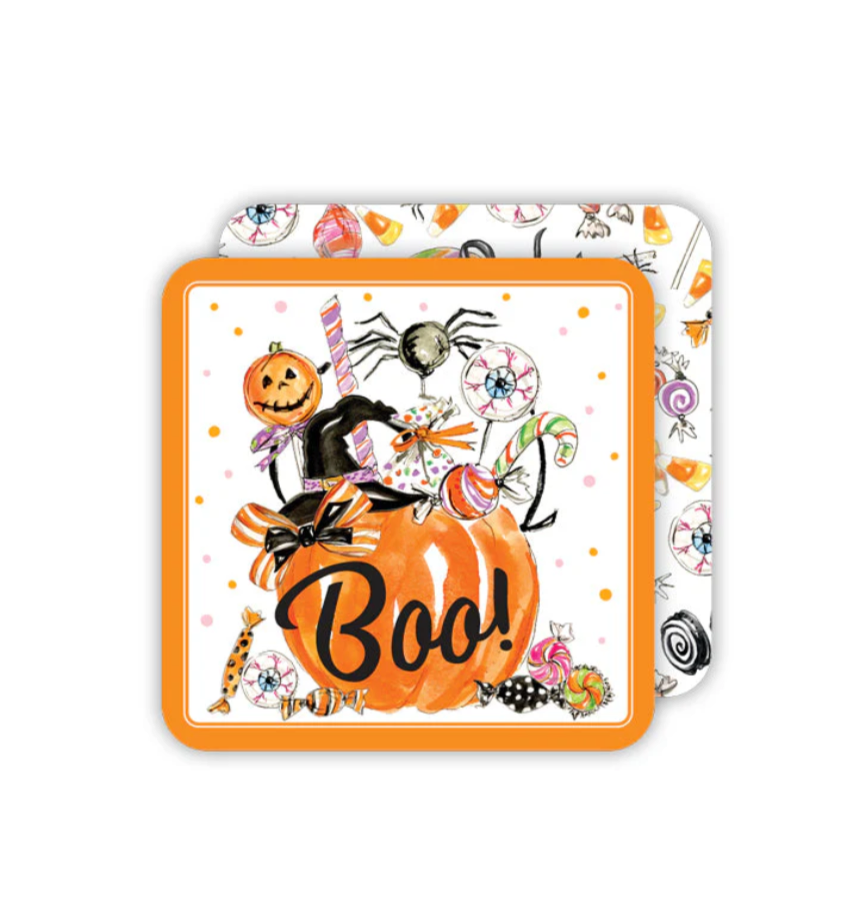 Halloween Candy Pumpkin Candy Coasters