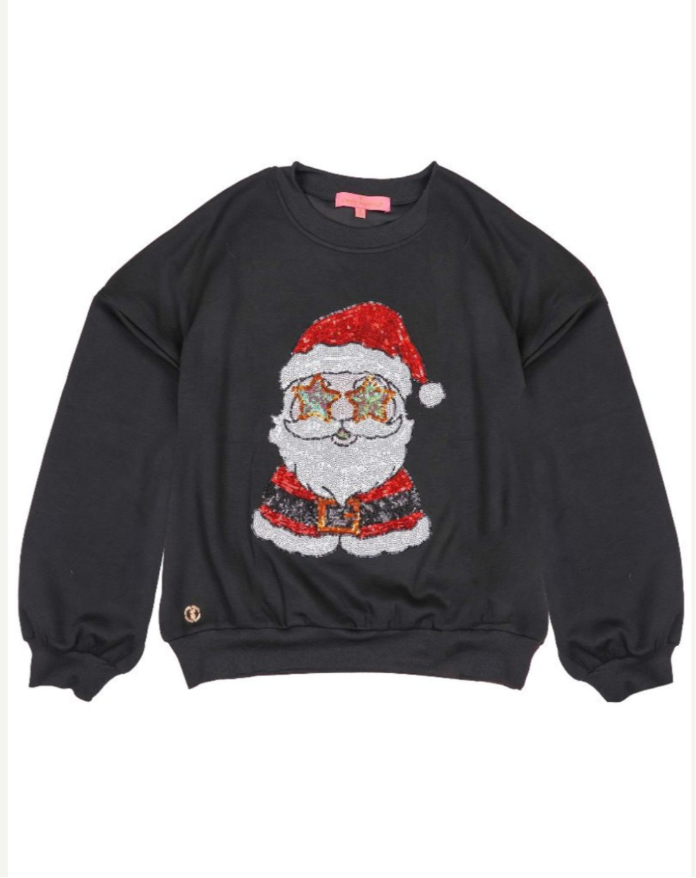 Sequined Starry Eyed Santa Sweatshirt