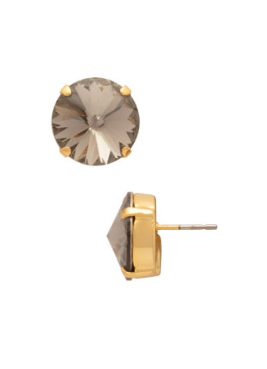 Nadine Stud Earrings-black diamond