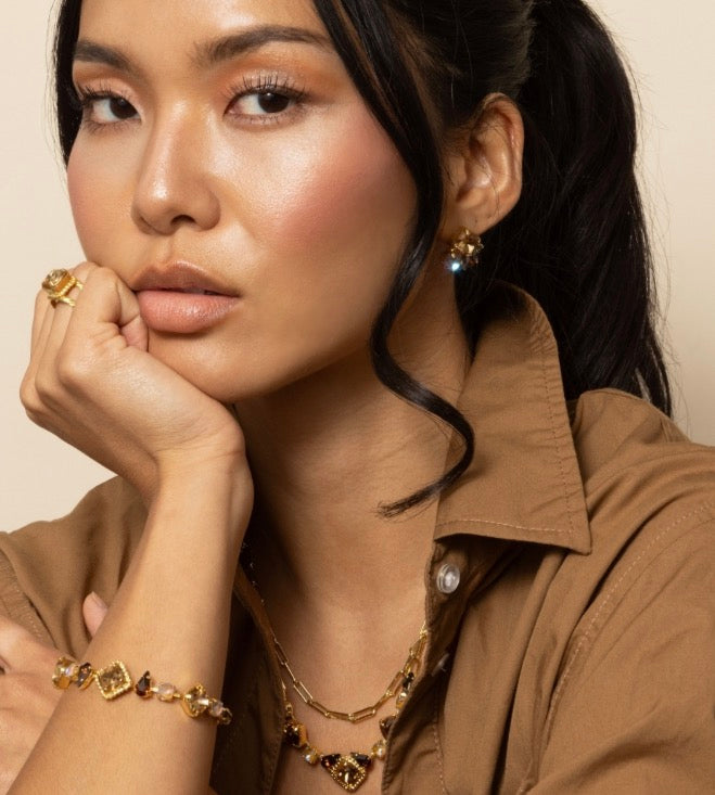 Izzy Adjustable Cocktail Ring-Light Colorado