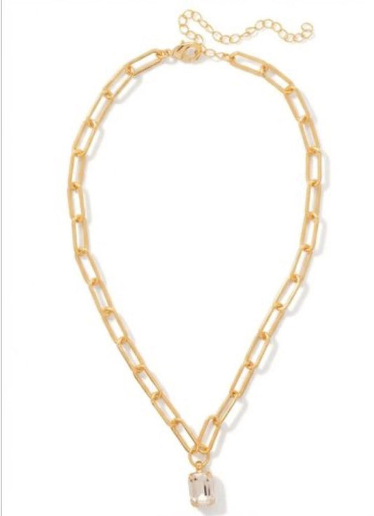 Nia Pendant Necklace-Crystal