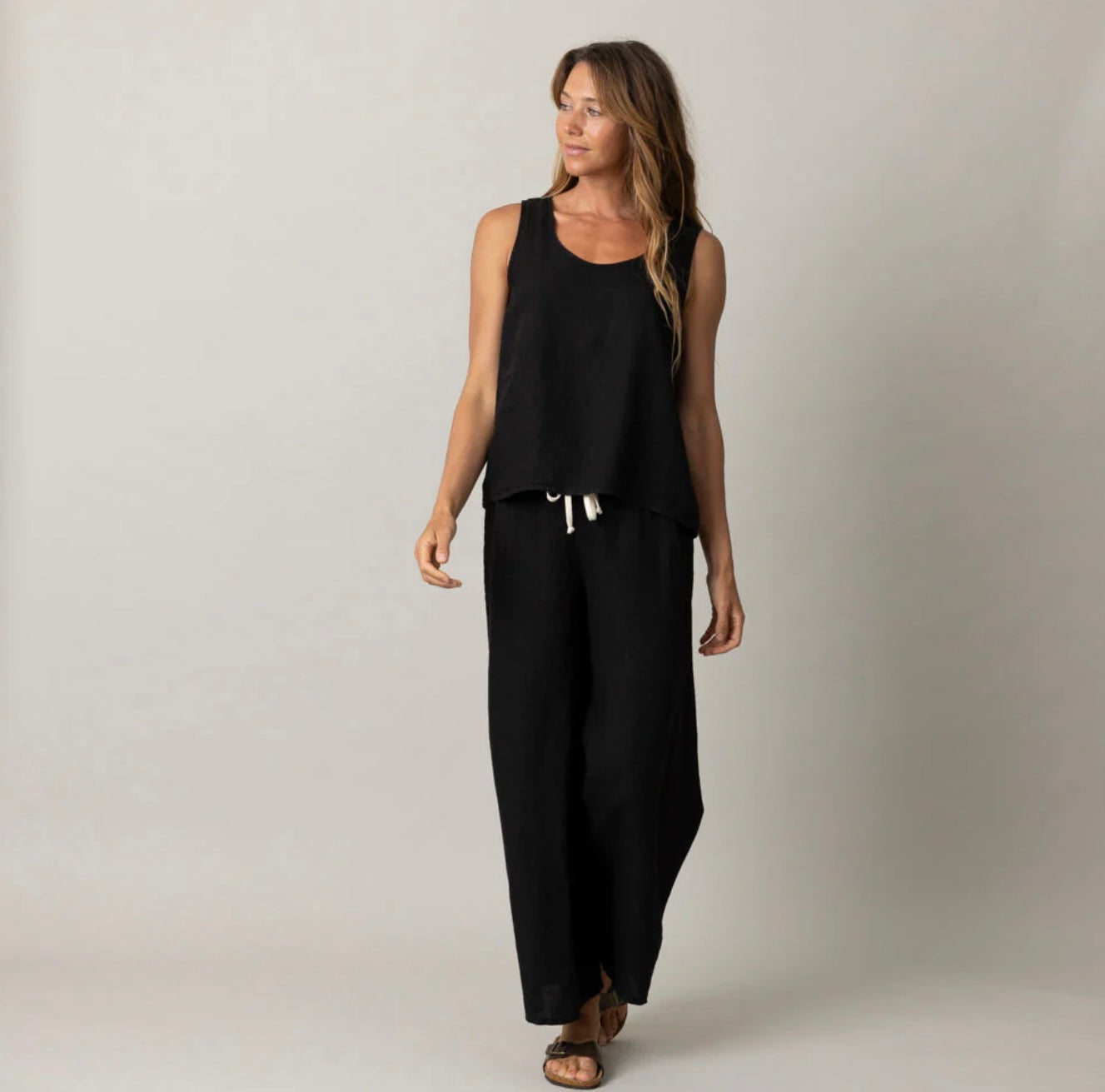 PJ Harlow Finley Linen Crop Pant