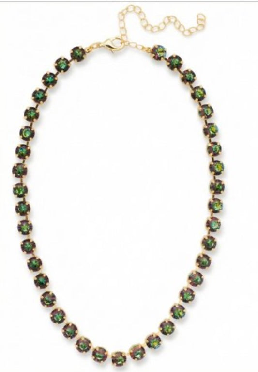 Matilda Tennis Necklace-Volcano