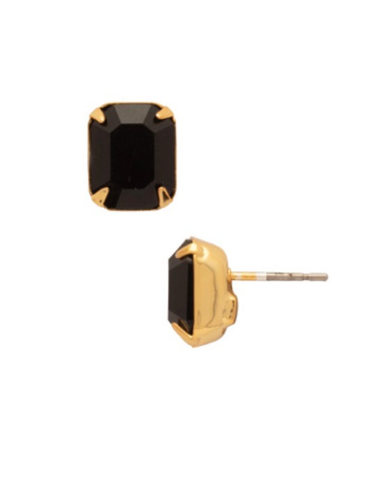 Octavia Stud Earrings-Jet